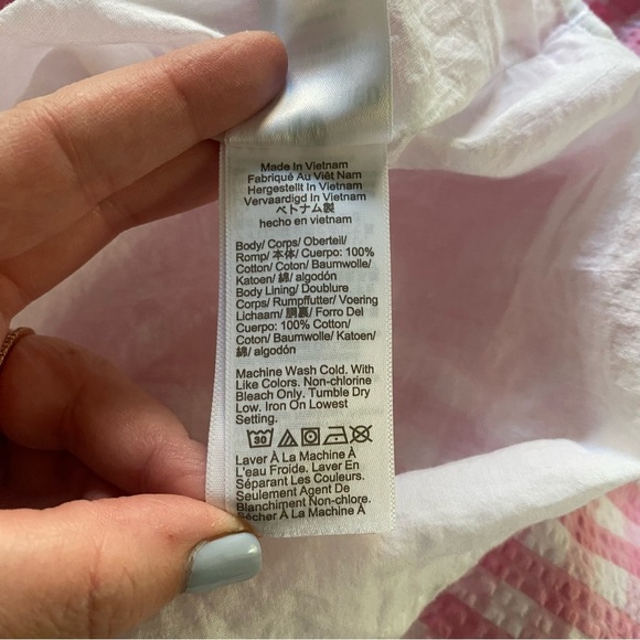 J. Crew Pink and White Tiered Sundress - Picture 15 of 15